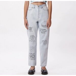 Y2K Obey High Rise Taylor boyfriend style jeans